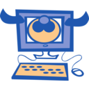 download Cow Computer clipart image with 0 hue color
