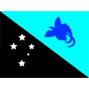 download Flag Of Papaua New Guinea clipart image with 180 hue color