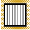 download Jail Bars clipart image with 45 hue color