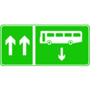 download Roadsign Bus Opposite clipart image with 270 hue color