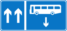 Roadsign Bus Opposite