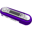 download A Red Old Style Mp3 Player clipart image with 270 hue color