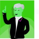 download Speaking Man clipart image with 90 hue color