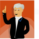 download Speaking Man clipart image with 0 hue color