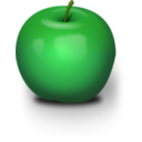 download Photorealistic Green Apple clipart image with 45 hue color