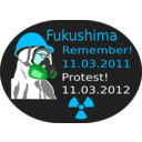 download Fukushima Protest 2012 clipart image with 135 hue color