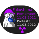 download Fukushima Protest 2012 clipart image with 225 hue color
