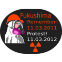 download Fukushima Protest 2012 clipart image with 315 hue color