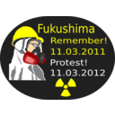 download Fukushima Protest 2012 clipart image with 0 hue color