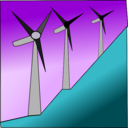 download Windmills clipart image with 90 hue color