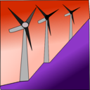 download Windmills clipart image with 180 hue color