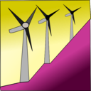 download Windmills clipart image with 225 hue color