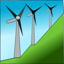 download Windmills clipart image with 0 hue color