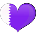download Bahrain Heart Flag clipart image with 270 hue color