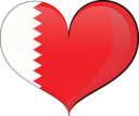 Bahrain Heart Flag