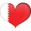 download Bahrain Heart Flag clipart image with 0 hue color