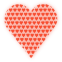 download Heart In Heart Light Red clipart image with 0 hue color