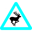 download Roadsign Bambi clipart image with 180 hue color