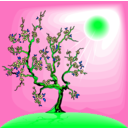 download Sakura 2 clipart image with 90 hue color