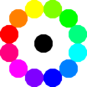 download Colorful Dodecagons clipart image with 90 hue color