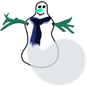download Snowman No Shadow clipart image with 135 hue color