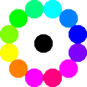 download Colorful Dodecagons clipart image with 180 hue color