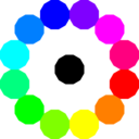 download Colorful Dodecagons clipart image with 270 hue color
