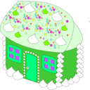 download Sweet House clipart image with 90 hue color
