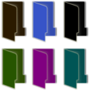 download Folder Icon Color clipart image with 180 hue color