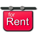 download For Rent Signage clipart image with 315 hue color