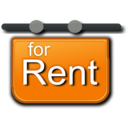 download For Rent Signage clipart image with 0 hue color