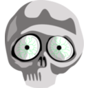 download Skull clipart image with 135 hue color