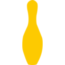 download Bowling Pin Yellow clipart image with 0 hue color