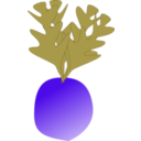 download Radish clipart image with 270 hue color