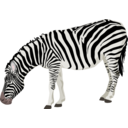 download Zebra clipart image with 0 hue color