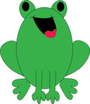 Smile Green Frog