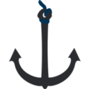 download Anchor clipart image with 180 hue color
