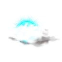 download Weather Icon Cloudy clipart image with 135 hue color