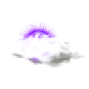 download Weather Icon Cloudy clipart image with 225 hue color
