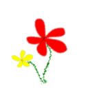 download Flowers Yellow And Red clipart image with 0 hue color
