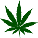 download Cannabis clipart image with 0 hue color