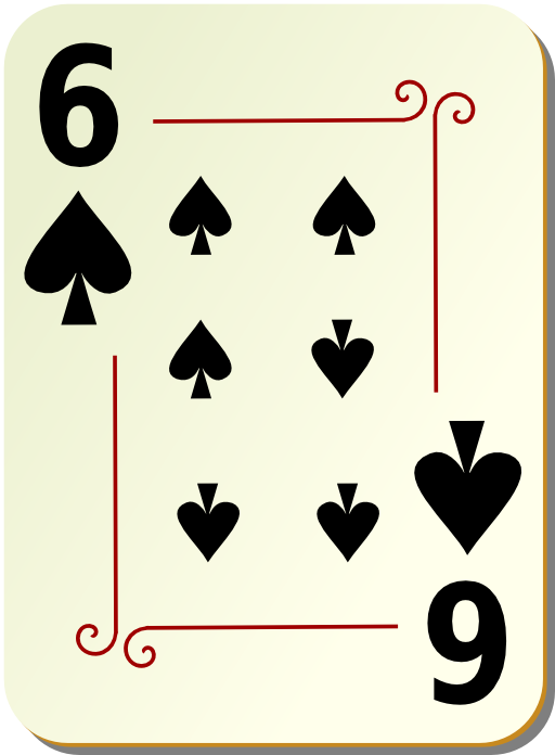 Ornamental Deck 6 Of Spades