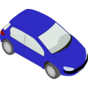 download Peugeot 206 Blue clipart image with 0 hue color