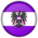download Austrian Flag Button clipart image with 270 hue color
