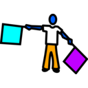 download S Semaphore clipart image with 180 hue color
