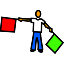 download S Semaphore clipart image with 0 hue color
