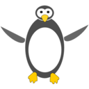 download Tux clipart image with 0 hue color