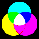 download Circle Rgb Color Mix clipart image with 180 hue color