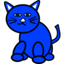 download Cat clipart image with 180 hue color