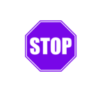 download Stop Sign clipart image with 270 hue color